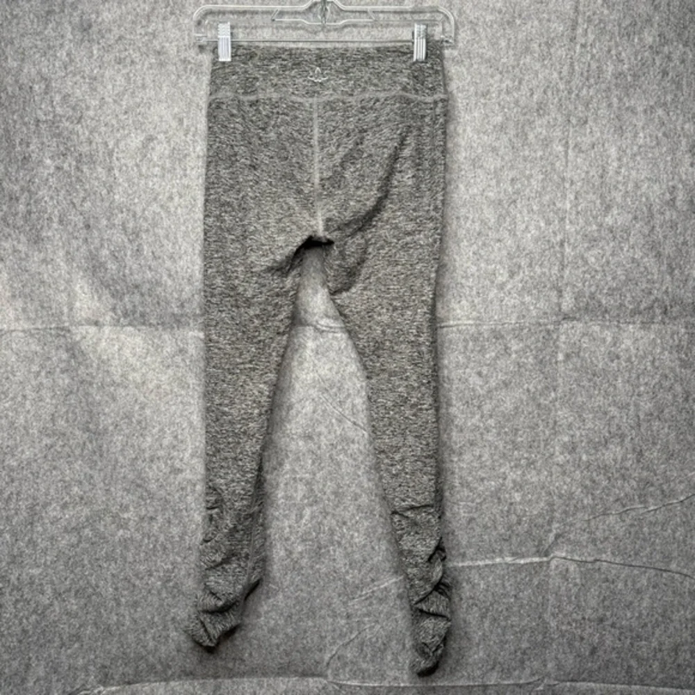 Beyond Yoga‎ Gray Heathered Spacedye Essential Ruched Leggings- Sz L
